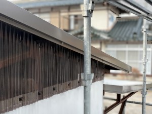 屋根妻側 仕上がり